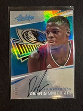 2017-18 Panini Absolute Dennis Smith Jr. RC Rookie On card Auto 23/99. rookie card picture