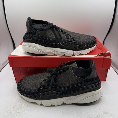 Nike Air Footscape Woven Chukka SE Shoes Mens 11 Black/Ivory Sneakers 857874-001