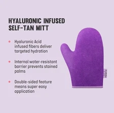 Isle of Paradise Self-Tanning Mitt Purple Reusable Double-Sided New in Box