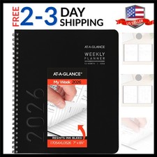 2026 Planner, Weekly  Monthly, 7" x 8.75", Medium, Contemporary Lite, Black