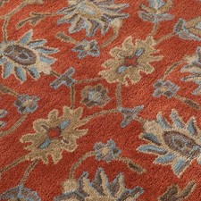 New Carpet  Color Rust Hand Tufted Woollen Rug Living Room Bed room