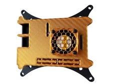 Raspberry Pi 4 Plastic Protective Case Enclosure w/30mm fan for VESA mount