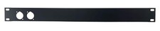 PROCRAFT AFP1U-2XOS-BK 1U Formed Aluminum Rack Panel w/ 2 Offset D punches