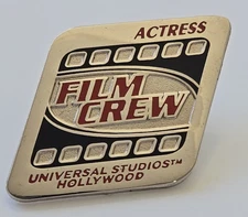 VTG Universal Studios Hollywood Film Crew Actress Pin