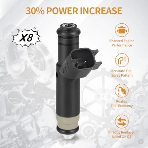 Fuel Injectors FJ867 4L3Z9F593BA Replacement for Mercury Mountaineer 2004-2005 Foto 3 de 4