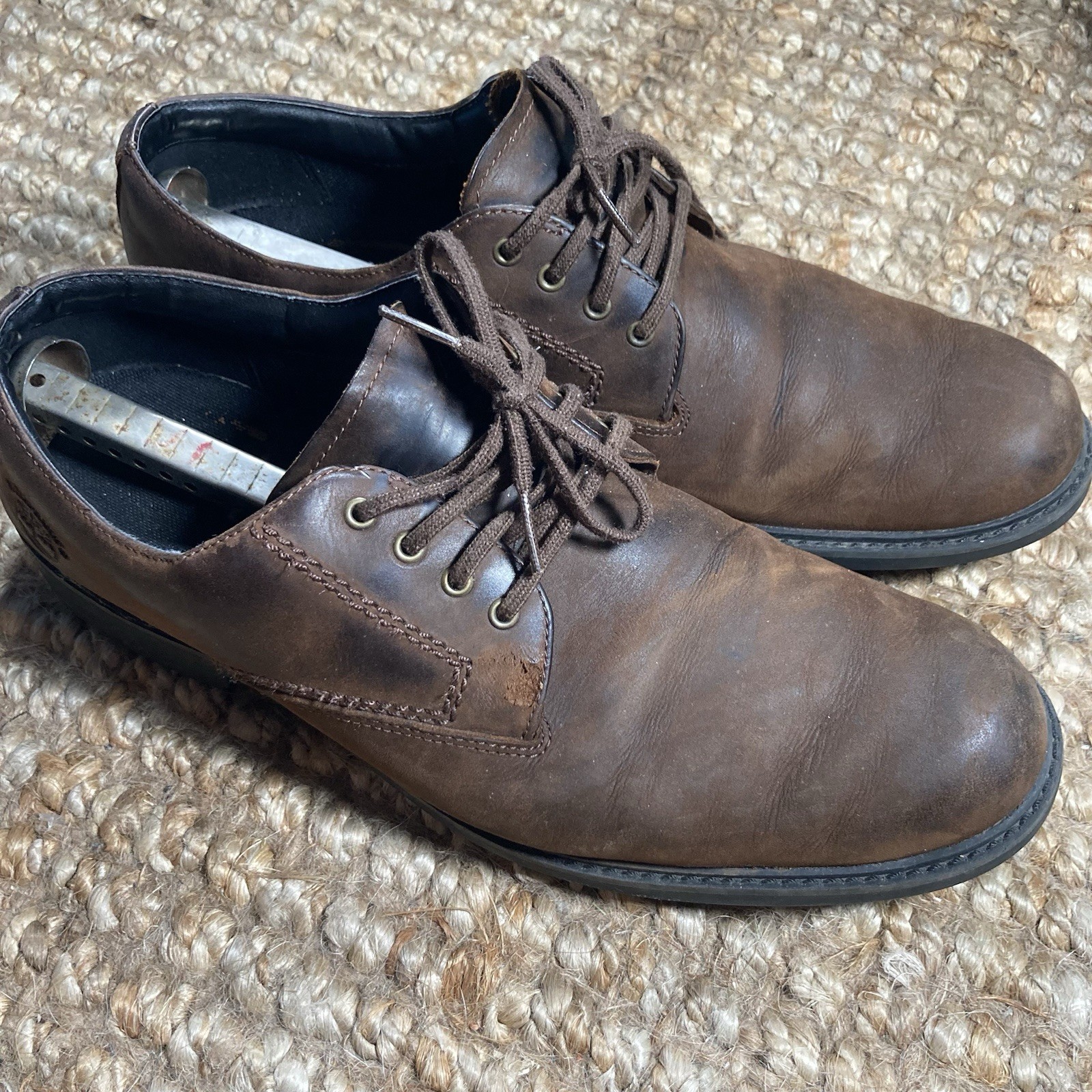 Timberland Men's Size 11M Waterproof Brown Leather Oxford Shoes