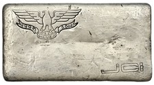 Vintage W.H. Foster Inc. Type 2 50 oz .999 Fine Silver Poured Bar Less Than 5