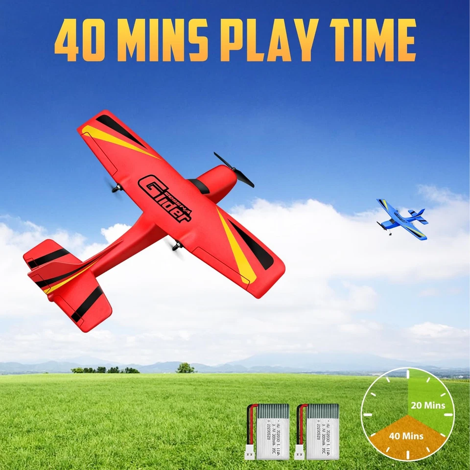 2 CH RC Airplane RC Plane Ready to Fly 2.4GHz Remote Control Airplane Easy to... - Image 4 of 4