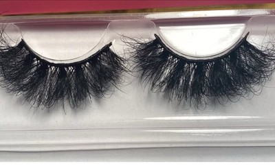 3D false eyelash natural long thick  Real MINK BLACK