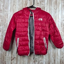 The North Face Summit Series Boys Puffer Jacket Hooded Red Size 130 Youth Medium