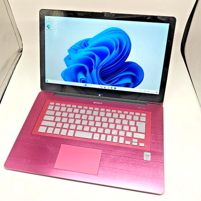 VAIO SVF15 Core i7 4500U 16GB SSD 500GB Win 11 Touch panel equipped Pink