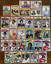 (30) 1970s TOPPS FOOTBALL HOF/STAR CARDS BRADSHAW, UNITAS, CSONKA, BLANDA READ