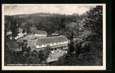 Alexisbad i. Harz, Hotel Goldene Rose, Ansichtskarte 