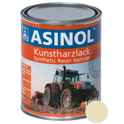 Kunstharzlack Lack Farbe IHC Creme 1000 ml 1 Liter ASINOL - Bild 1 von 2