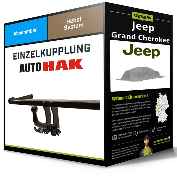Abnehmbare AnhäNgerkupplung für Jeep Grand Cherokee 99- Typ Wj/Wg Auto Hak NEU-image