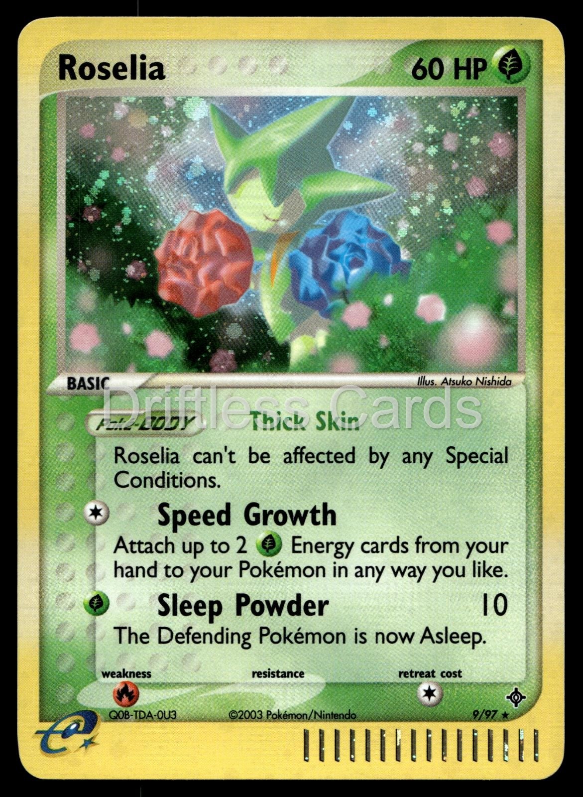 Roselia 9/97 Holo Rare Dragon Pokemon LP