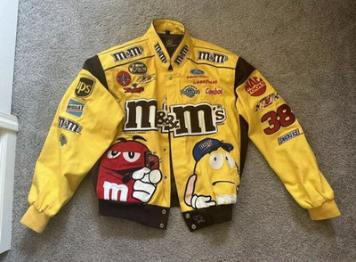 NASCAR Vintage Adult Jacket Fully Embroidered M&M jacket | eBay