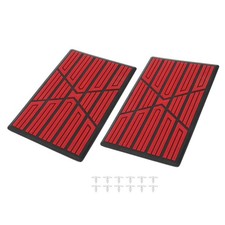 2 PCS Universal Car Floor Mat Plate Patch Heel Scuff Foot Rest Pedal Pad Auto