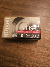 Maxell TC-30 Camcorder Premium High Grade VHS-C Videotape Cassette HGX-Gold