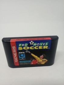 Pro Moves Soccer (Sega Genesis, 1994) w/Poster & Reg Card NO MANUAL Tested 