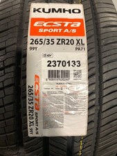 2 New 265 35 20 Kumho Ecsta Sport As Pa71 Extra Load All Season Tires 2 New 265 35 20 Kumho Ecsta Sport As Pa71 Extra Load All Season Tires