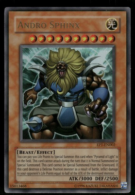 #ad Andro Sphinx Ultra Rare Yu Gi Oh Movie Exclusive Pack EP1 EN002 NM $1.79