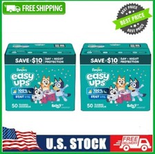 2 BOX Pampers Easy Ups Bluey Potty Training Pants Size 5T6T, 50 Count Box