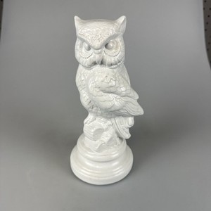 Owl Ready to Paint, Unpainted Ceramic Bisque Vintage 1981