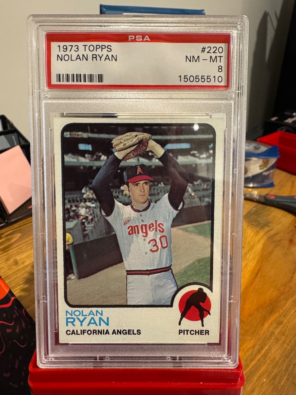 1973 Topps Nolan Ryan #220 PSA 8 NM-MT New York Mets HOF Vintage Card