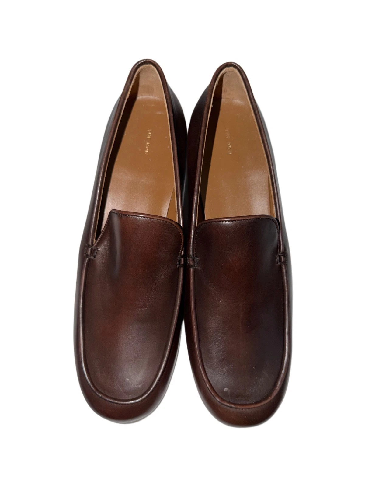 The Row - Flynn Leather Loafers in Brown (Women's, Size 40.5)