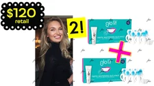 GLO SCIENCE GLO LIT TEETH WHITENING GEL SET GLO VIALS + LIP BALM KIT ⭐️ READ ⭐️