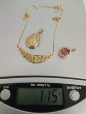 Konvolut Goldschmuck 333 und 375 Gold Kette Anhänger Collier Ostergeschenk