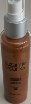 Suzanne Organics Bronze Shimmer Liquid Bronzer Organic ToxicFree 4 fl oz 118 ml