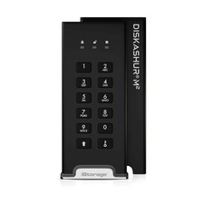 iStorage DiskAshur M2 PIN 500GB SSD USB-A / USB-C schwarz, verschlüsselt & sicher