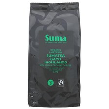 Suma Sumatra Ground Coffee - Strength 5, Smooth,Full Bodied 227g 40.13 per kilo