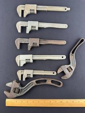 Vtg Automobile Monkey Adjustable Wrenches Lot of 7 Ford Barcalo Westcott
