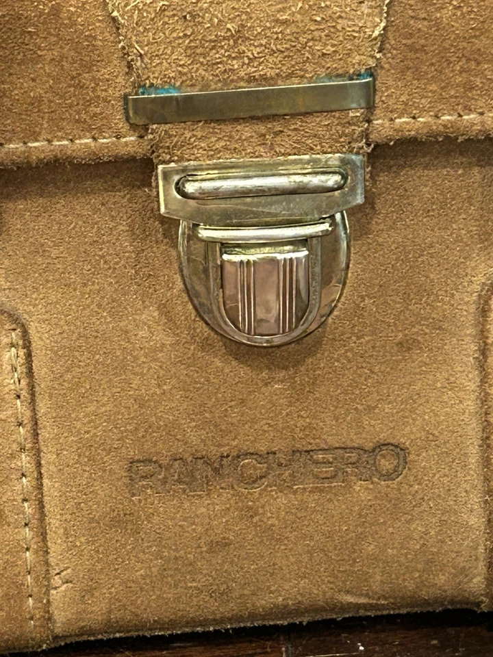 Bolso Fotógrafo Ranchero R 630 De Colección Grano Superior Cuero de Vaca Gamuza Hecho en EE. UU. Foto 2 de 4