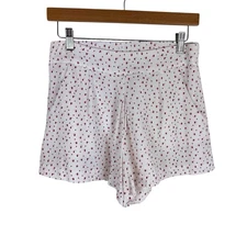 LC Lauren Conrad Disney Collection White Pink Speckled Lined Light Shorts Sz XS