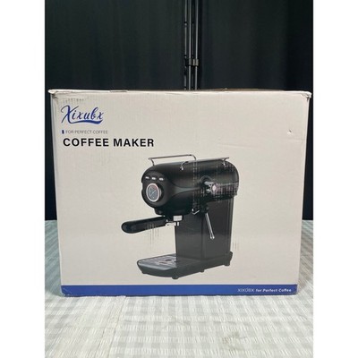 XIXUBX 201 Espresso Machine 20 Bar Pump Coffee Maker with Steam Wand Black
