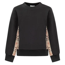 Burberry Kids Vintage-Check Panel Sweatshirt