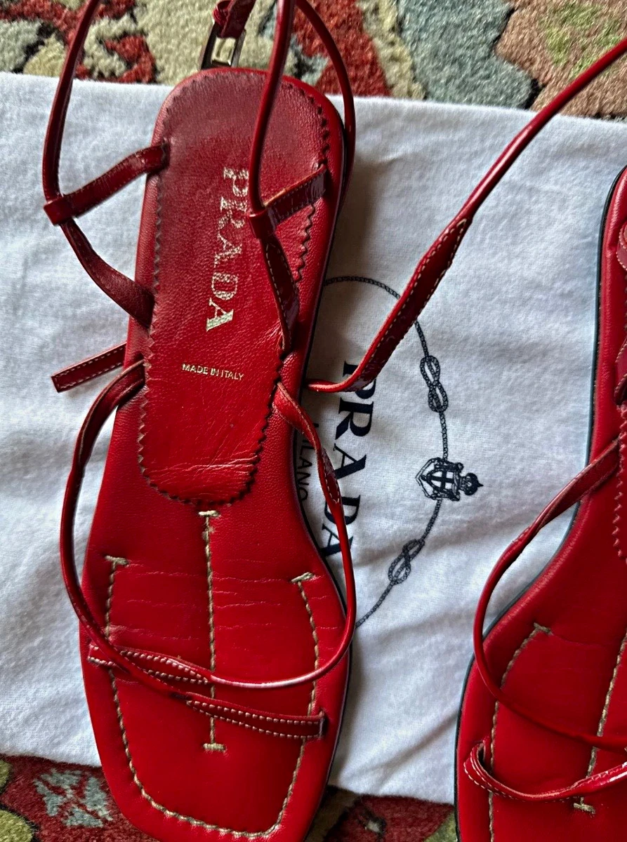 PRADA Red Sandals for Women for sale | eBay