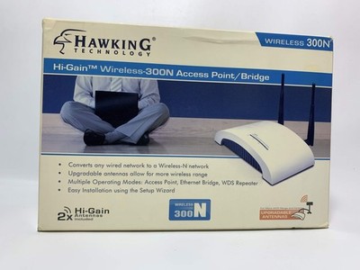 Hawking HWABN1 Hi-Gain Wireless-300N Access Point Bridge New