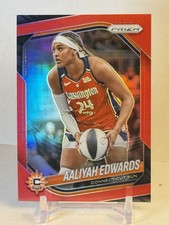 2025 Panini Prizm WNBA #94 AALIYAH EDWARDS Red /299 Connecticut Sun