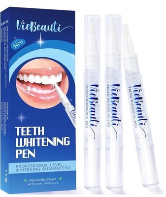 Viebeauti Teeth Whitening Pen (3 Pcs), 30+ Uses, Effective, Painless, No Sensiti
