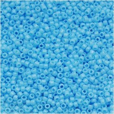 15/0 TOHO ROUND Opaque Blue Turquoise Seed Bead 8g