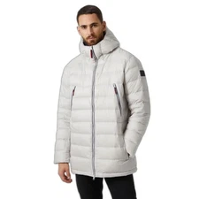 ⚡️ Hot Sale! Helly-Hansen Mens RWB Rigging Down Parka 823 Nimbus Cloud Large