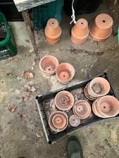 Vintage Plant Pots - various medium sizes . Set of 50 pots