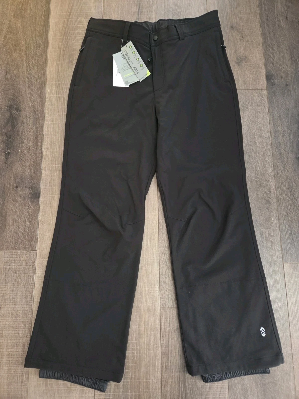Free Country Men's Snow Pants Jet Black Size Large NWT