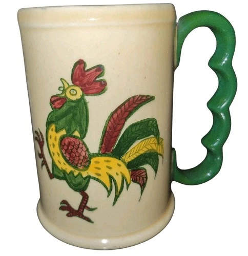 Vtg  Metlox Poppy Trail Rooster Ceramic Mug
