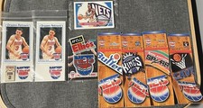 Vintage Drazen Petrovic Memorial Card+ Pin+NJ Nets Memorabilia 
